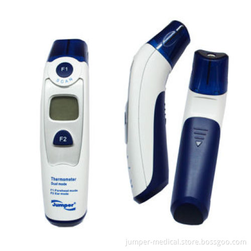Dual-mode Infrared Thermometer, Forehead and Ear Mode, 20 Groups of Memories, LCD Display wit Alarm